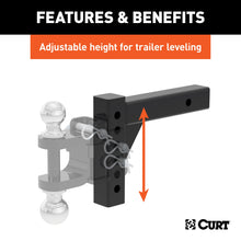 Load image into Gallery viewer, CURT 45059 Replacement Adjustable Ball Mount Shank (Fits #45049 or #45799)