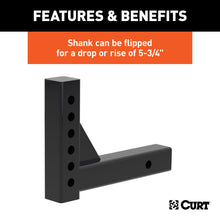 Load image into Gallery viewer, CURT 45059 Replacement Adjustable Ball Mount Shank (Fits #45049 or #45799)