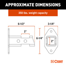 Load image into Gallery viewer, CURT 45069 2" Hitch Accessory Wall Mount