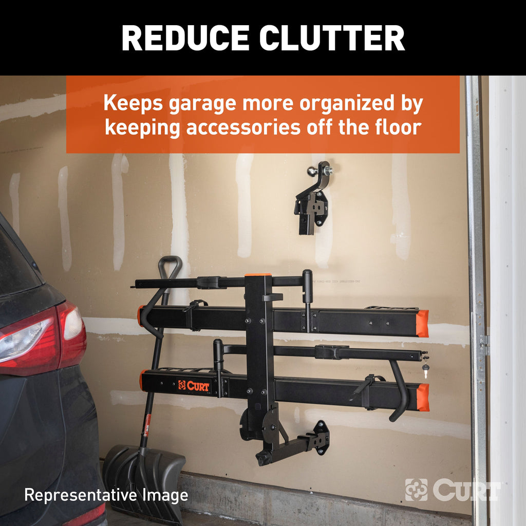 CURT 45071 2-1/2" Hitch Accessory Wall Mount