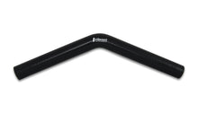 Load image into Gallery viewer, 4-Ply-Reinforced-Silicone-Elbow-Connector---1In-Id-X-8In-Leg-45-Deg-Elbow-(Black)