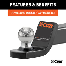 Load image into Gallery viewer, CURT 45131 Fusion Ball Mount with 1-7/8" Ball (2" Shank, 5,000 lbs., 2" Drop)