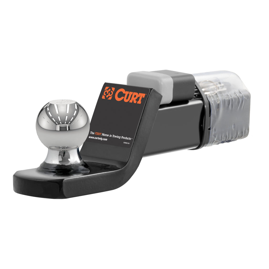 CURT 45141 Towing Starter Kit with 2" Ball (2" Shank, 7,500 lbs, 2" Drop)