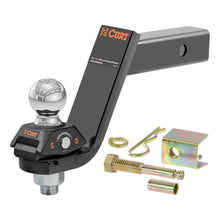 Load image into Gallery viewer, CURT 45144 RockerBall Cushion Hitch with 2" Ball (2" Shank, 7,500 lbs., 5" Drop)