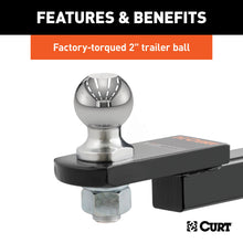 Load image into Gallery viewer, CURT 45147 Towing Starter Kit with 2" Ball (1-1/4" Shank, 3,500 lbs, 3/4" Rise)