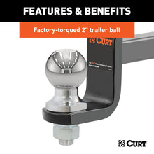Load image into Gallery viewer, CURT 45148 Towing Starter Kit with 2" Ball (1-1/4" Shank, 3,500 lbs, 3-1/4" Drop)
