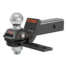 Load image into Gallery viewer, CURT 45149 RockerBall Cushion Hitch with Sway Tab (2-5/16" Ball, 2" Shank, 7,500 lbs.)