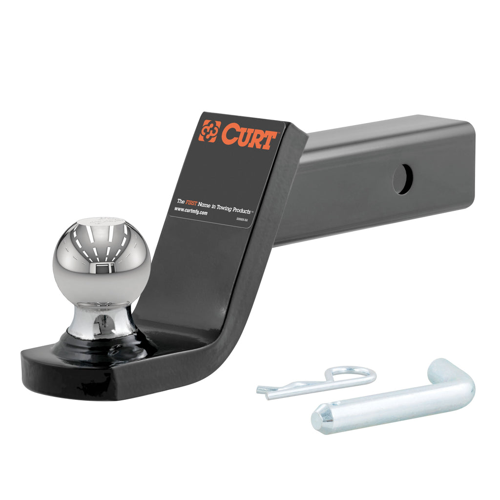 CURT 45154 Fusion Ball Mount with 2" Ball (2" Shank, 7,500 lbs., 4" Drop)