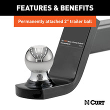 Load image into Gallery viewer, CURT 45154 Fusion Ball Mount with 2" Ball (2" Shank, 7,500 lbs., 4" Drop)