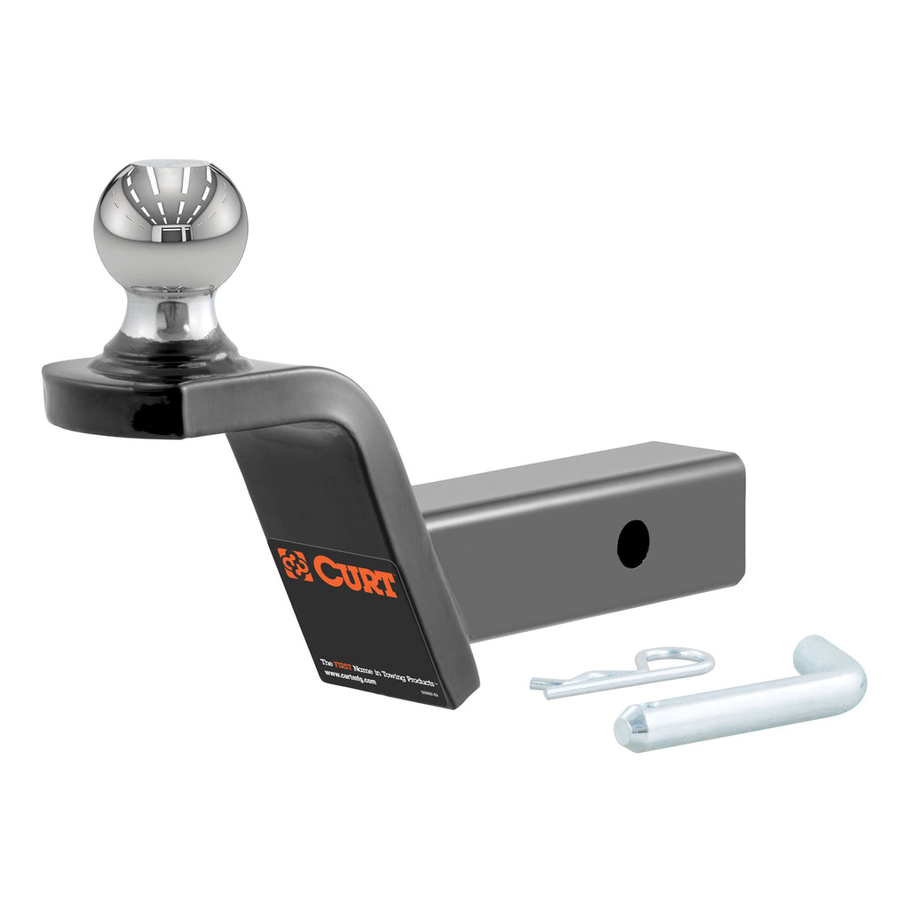 CURT 45155 Fusion Ball Mount with 2" Ball (2" Shank, 7,500 lbs., 2" Rise)