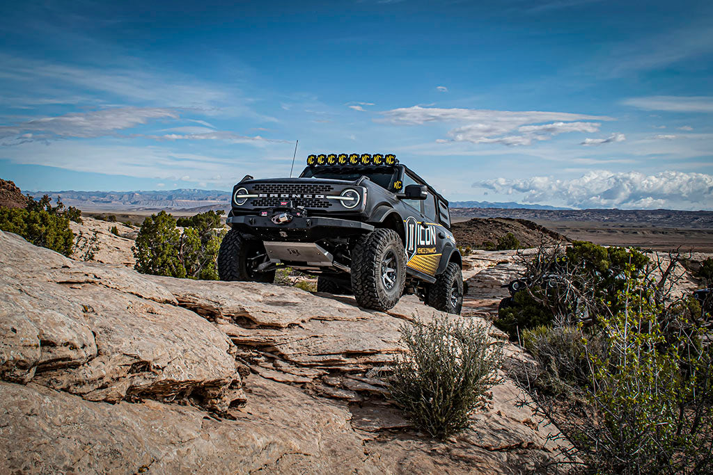 ICON Impact Series Offroad Armor 45201 21-23 FORD BRONCO PRO SERIES FRONT WINCH BUMPER for Select Ford Bronco