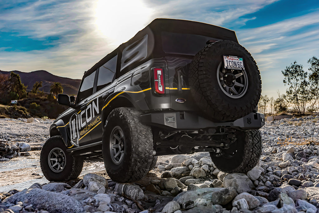 ICON Impact Series Offroad Armor 45202 21-23 FORD BRONCO PRO SERIES REAR BUMPER for Select Ford Bronco
