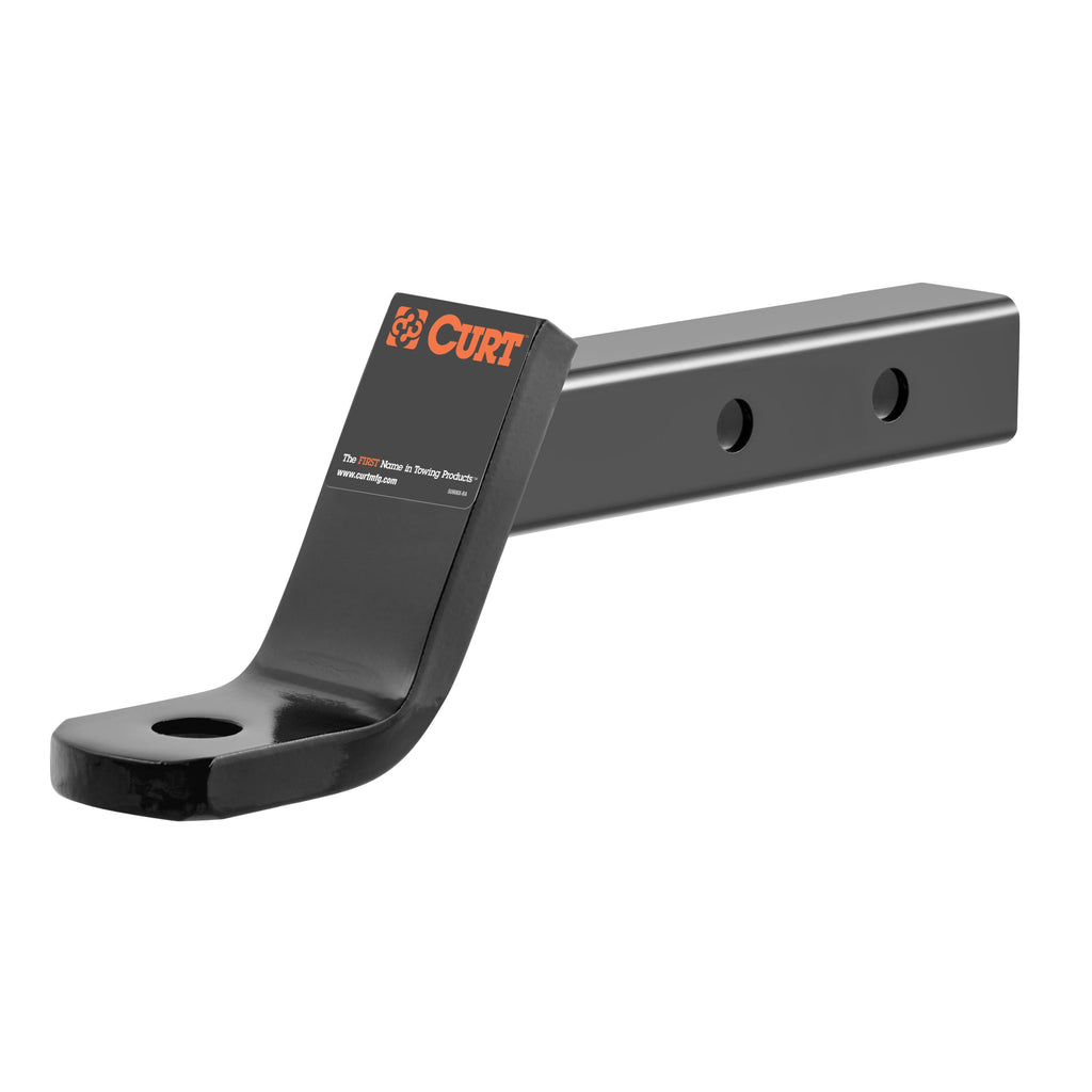 CURT 45230 Dual-Length Ball Mount (2" Shank, 7,500 lbs., 4" Drop, 8-1/8" or 11-1/8" Long)
