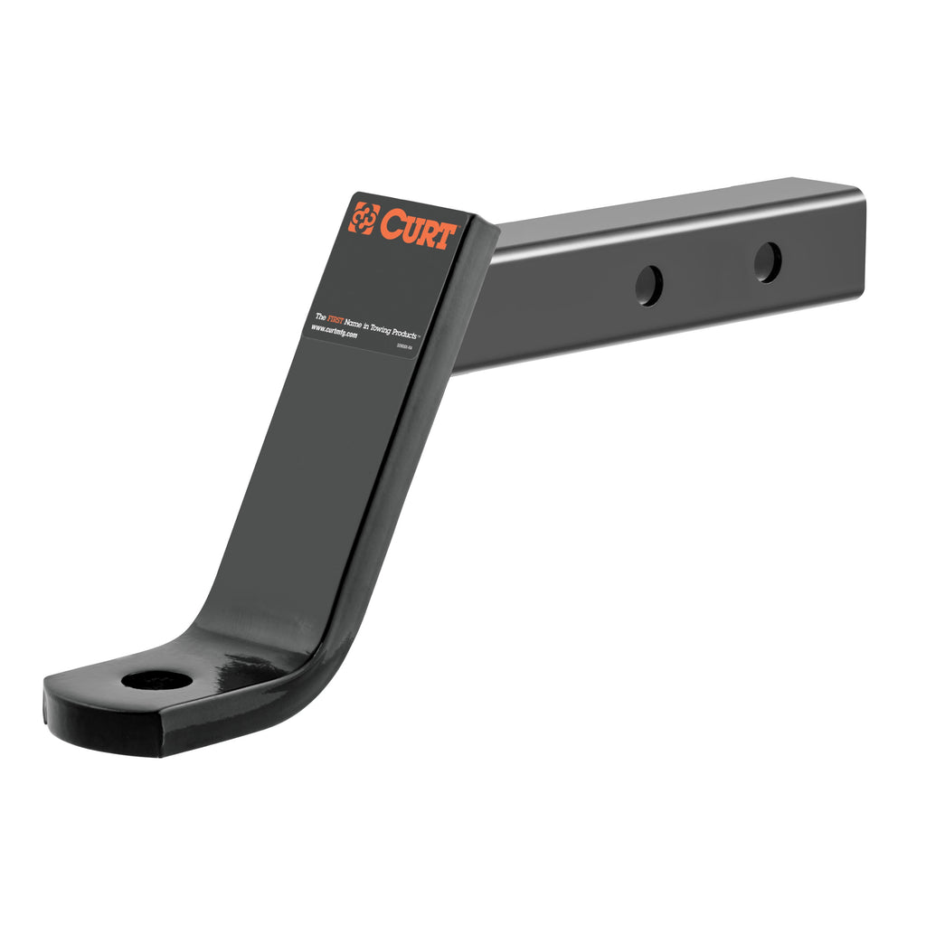 CURT 45240 Dual-Length Ball Mount (2" Shank, 7,500 lbs., 6" Drop, 9-1/4" or 12-1/4" Long)
