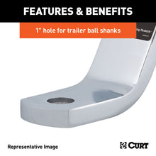 Load image into Gallery viewer, CURT 45297 Class 3 Ball Mount (2" Shank, 7,500 lbs., 6" Drop, 9-1/4" Long, Chrome)