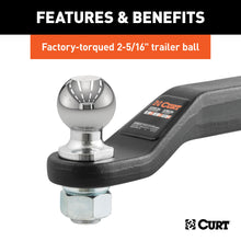 Load image into Gallery viewer, CURT 45331 Loaded Forged Ball Mount with 2-5/16" Ball (2" Shank, 15,000 lbs., 2" Drop)