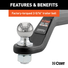 Load image into Gallery viewer, CURT 45332 Loaded Forged Ball Mount with 2-5/16" Ball (2" Shank, 15,000 lbs., 4" Drop)