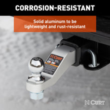 Load image into Gallery viewer, CURT 45360 Aluminum Ball Mount (2" Shank, 8,000 lbs, 2" Drop, 8-1/2" Long)