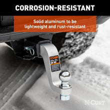 Load image into Gallery viewer, CURT 45362 Aluminum Ball Mount (2" Shank, 8,000 lbs, 6" Drop, 8-1/2" Long)