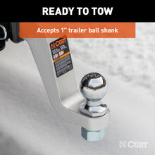 Load image into Gallery viewer, CURT 45362 Aluminum Ball Mount (2" Shank, 8,000 lbs, 6" Drop, 8-1/2" Long)