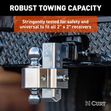 Load image into Gallery viewer, CURT 45363 AlumaLite Adjustable Aluminum Hitch with Dual Ball, 5-1/2" Drop