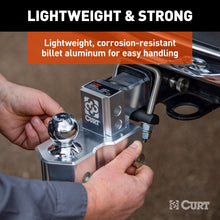 Load image into Gallery viewer, CURT 45364 AlumaLite Adjustable Aluminum Hitch with Dual Ball, 3-1/2" Drop
