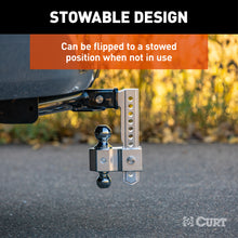 Load image into Gallery viewer, CURT 45366 AlumaLite Adjustable Aluminum Hitch with Dual Ball, 9-1/2" Drop