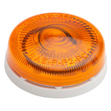 Grote 45413 Clr/Mkr Lamp,Yel,Rnd Srfcemnt,Sngl Bulb