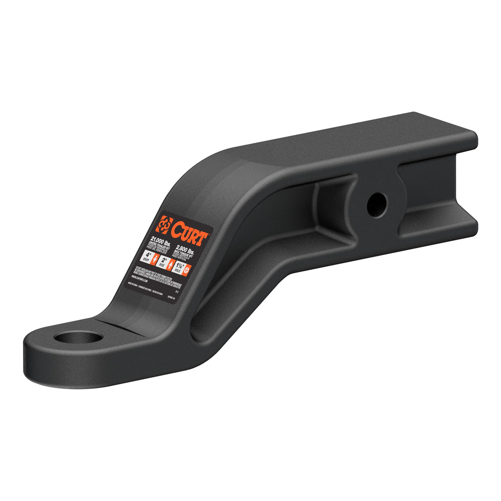 CURT 45430 Industrial Duty Forged Ball Mount (3" Shank, 21,000 lbs., 4" Drop, 9" Long)