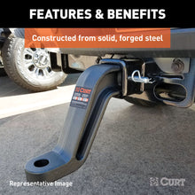 Load image into Gallery viewer, CURT 45430 Industrial Duty Forged Ball Mount (3" Shank, 21,000 lbs., 4" Drop, 9" Long)