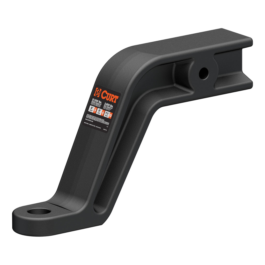 CURT 45432 Industrial Duty Forged Ball Mount (3" Shank, 21,000 lbs., 8" Drop, 10-1/2" Long)