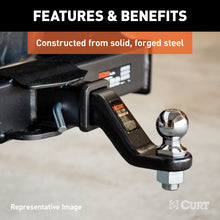 Load image into Gallery viewer, CURT 45458 Commercial Duty Forged Ball Mount (2-1/2" Shank, 20,000 lbs., 4" Drop)
