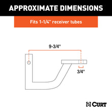 Load image into Gallery viewer, CURT 45507 Vertical Receiver Ball Mount (1-1/4" Shank, 3,500 lbs.)