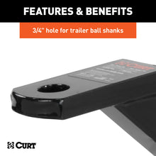 Load image into Gallery viewer, CURT 45507 Vertical Receiver Ball Mount (1-1/4" Shank, 3,500 lbs.)