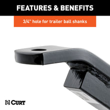 Load image into Gallery viewer, CURT 45510 Class 2 Ball Mount (1-1/4" Shank, 3,500 lbs., 3-1/8" Rise, 10-5/16" Long)