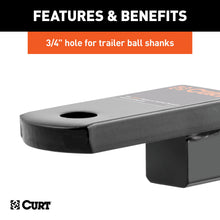 Load image into Gallery viewer, CURT 45518 Class 2 Ball Mount (1-1/4" Shank, 3,500 lbs., 1-1/4" Drop, 6-3/4" Long)
