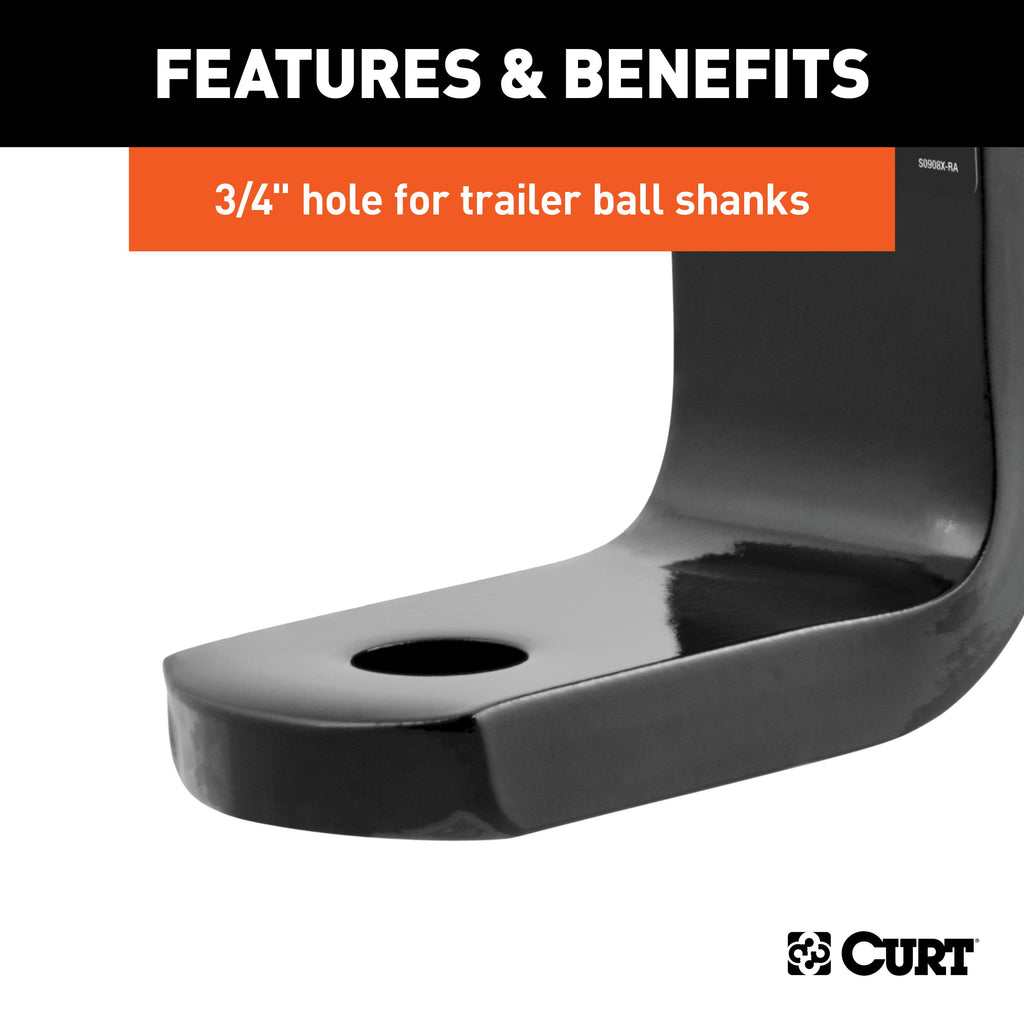 CURT 45521 Class 2 Ball Mount (1-1/4" Shank, 3,500 lbs., 3-1/4" Drop, 7-1/4" Long)