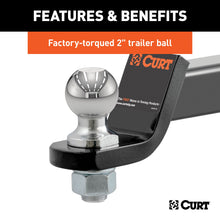 Load image into Gallery viewer, CURT 45534 Towing Starter Kit with 2" Ball (2" Shank, 7,500 lbs, 2" Drop)