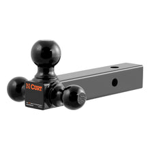 Load image into Gallery viewer, CURT 45650 Multi-Ball Mount (2" Solid Shank, 1-7/8", 2" &amp; 2-5/16" Black Balls)