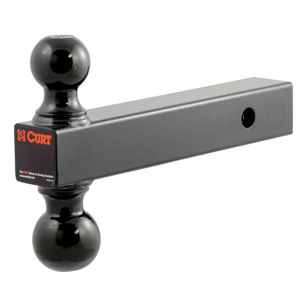 CURT 45660 Multi-Ball Mount (2" Solid Shank, 2" & 2-5/16" Black Balls)
