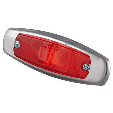 Grote 45662 Low-Profile Clearance Marker Lights, Built-in Reflector, w/ Bezel