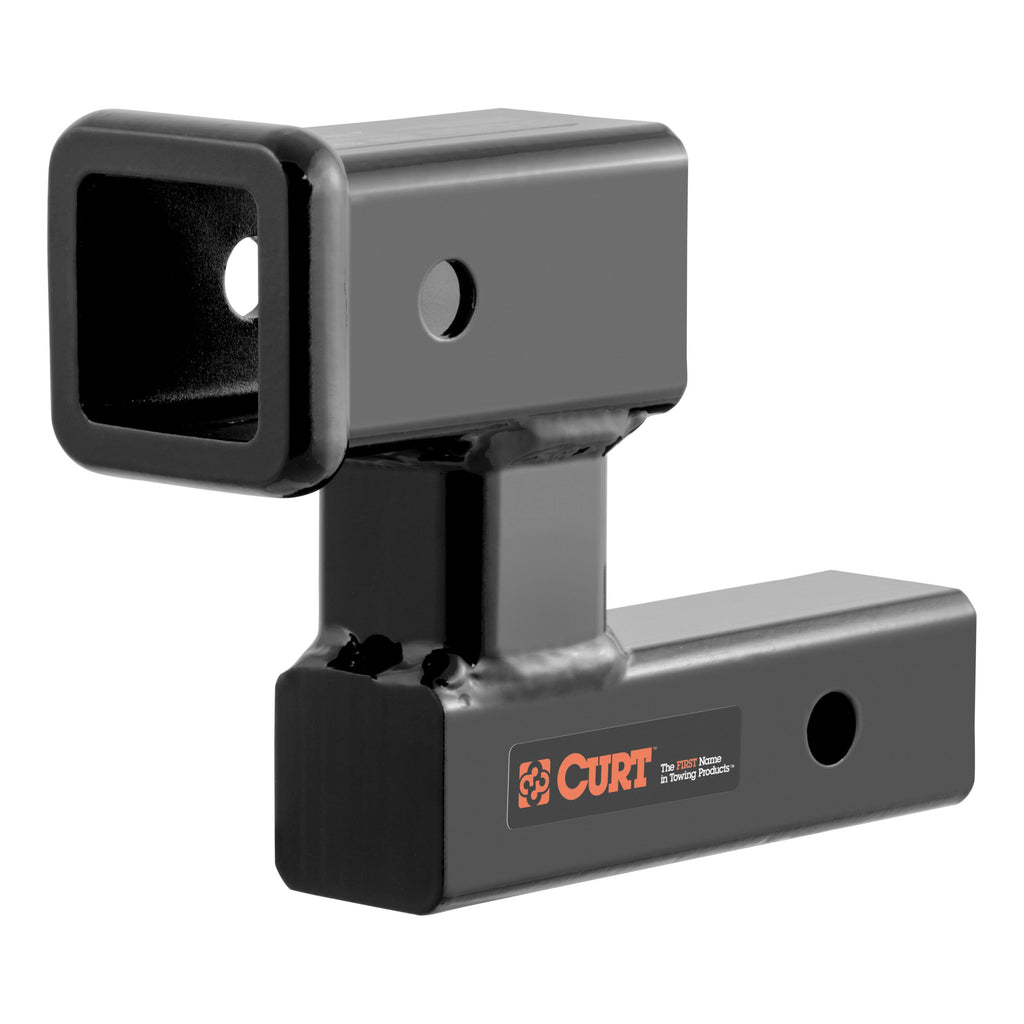 CURT 45794 Raised Receiver Adapter (2" Shank, Not for Towing Use, 4-1/4" Rise)