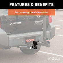Load image into Gallery viewer, CURT 45794 Raised Receiver Adapter (2" Shank, Not for Towing Use, 4-1/4" Rise)