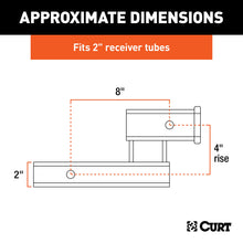 Load image into Gallery viewer, CURT 45798 Receiver Hitch Adapter (2" Shank, 4" Drop, 7,500 lbs.)