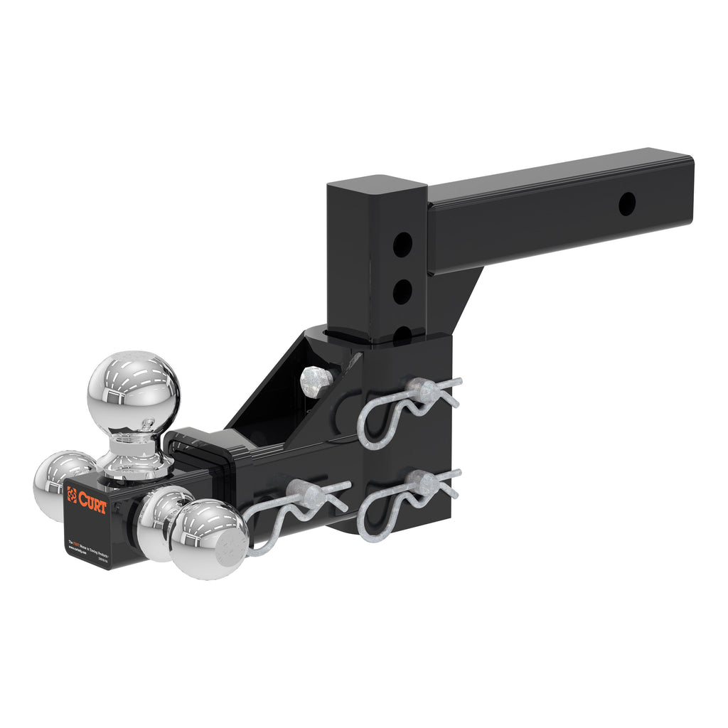 CURT 45799 Adjustable Tri-Ball Mount (2" Shank, 1-7/8", 2" & 2-5/16" Balls)