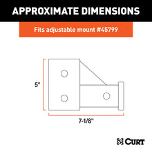 Load image into Gallery viewer, CURT 45802 Replacement Adjustable Tri-Ball Tube Mount for #45799