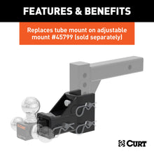 Load image into Gallery viewer, CURT 45802 Replacement Adjustable Tri-Ball Tube Mount for #45799