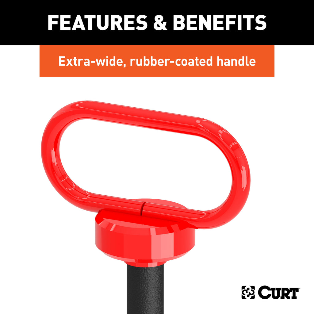 CURT 45804 5/8" Clevis Pin with Handle and Clip