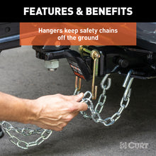 Load image into Gallery viewer, CURT 45806 Trailer Safety Chain Holder Bracket (2" Shank)