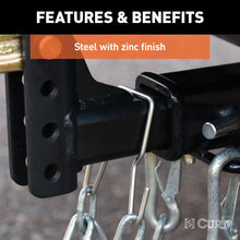 Load image into Gallery viewer, CURT 45807 Trailer Safety Chain Holder Bracket (2" Shank)